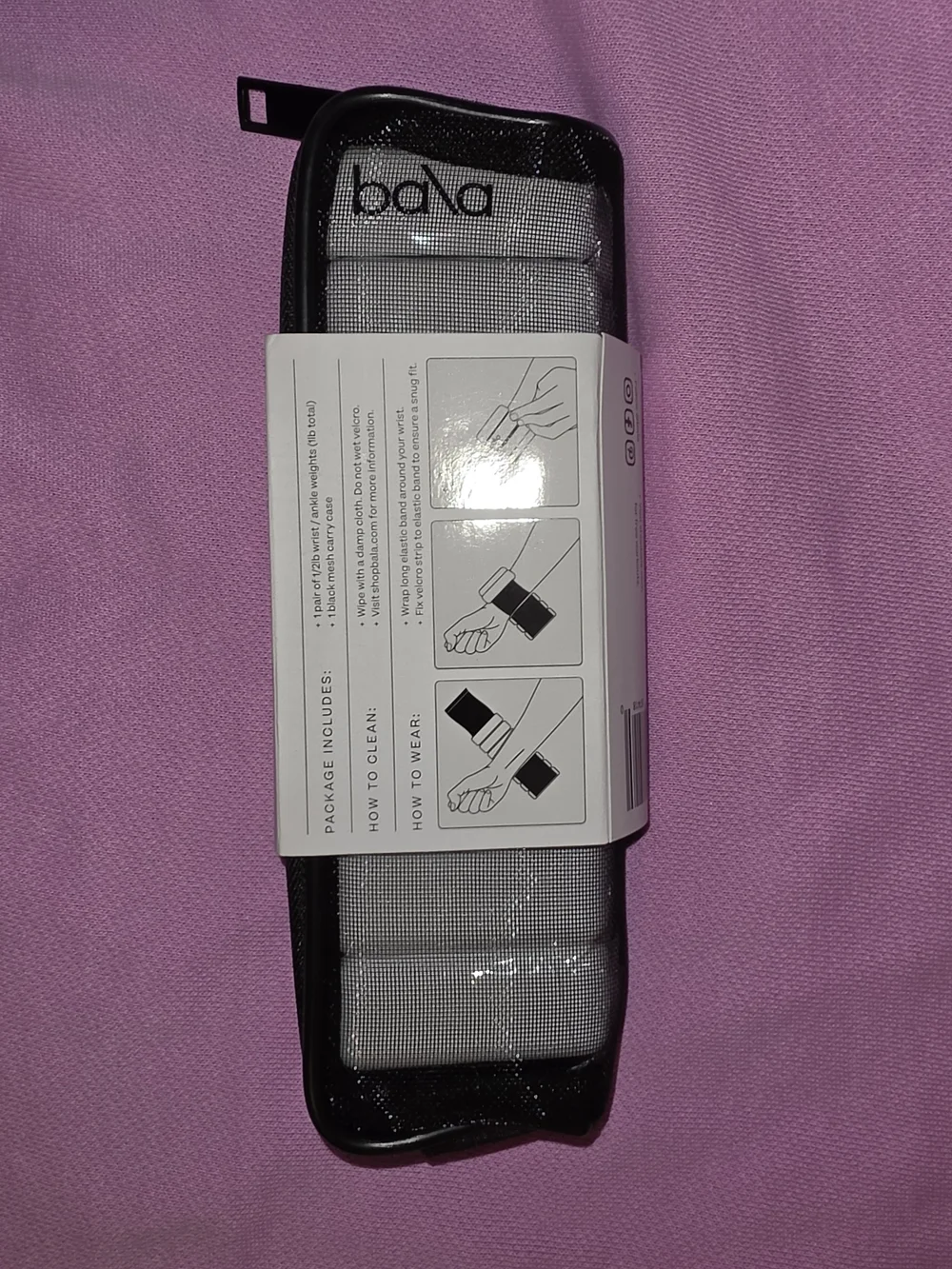 Bala 1/2 lb Ankle/Wrist Weights - Bone (White)